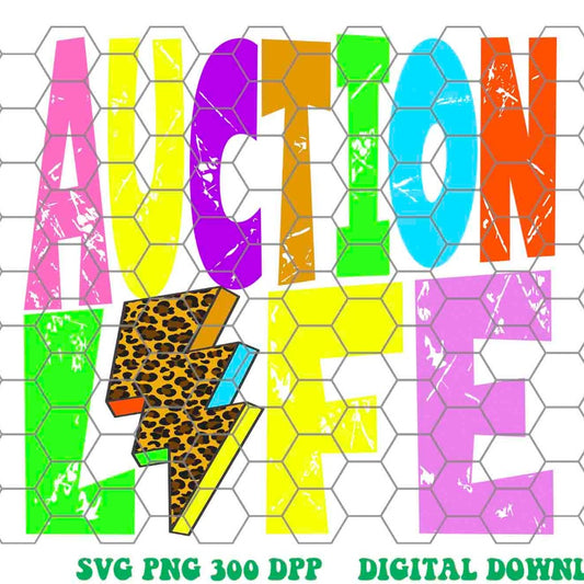 Action Life png, Action Life Colorful leopard Lightning bolt design png, Digital download