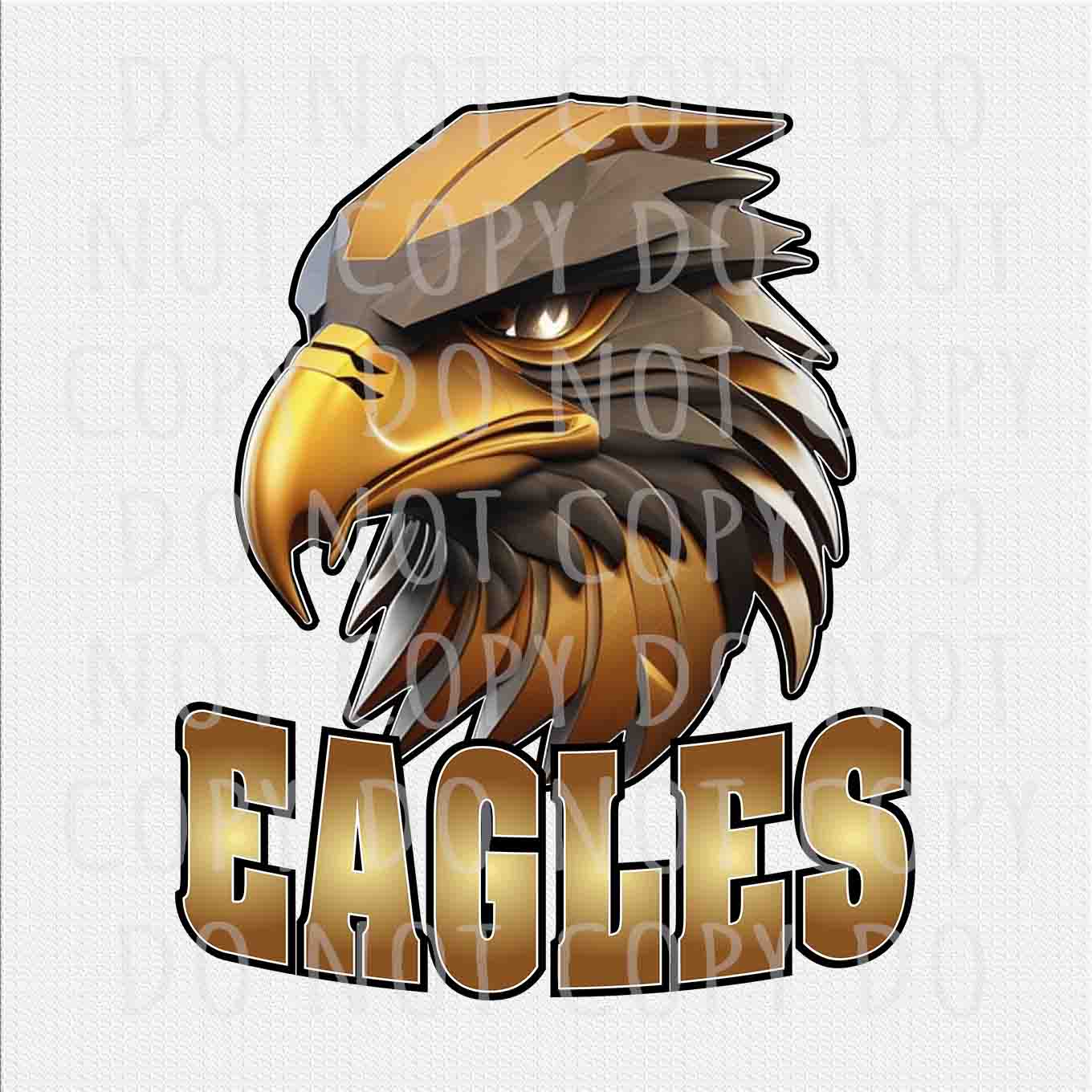 Eagles png, Retro Eagles head Vintage College Letters design png, Sublimation design png