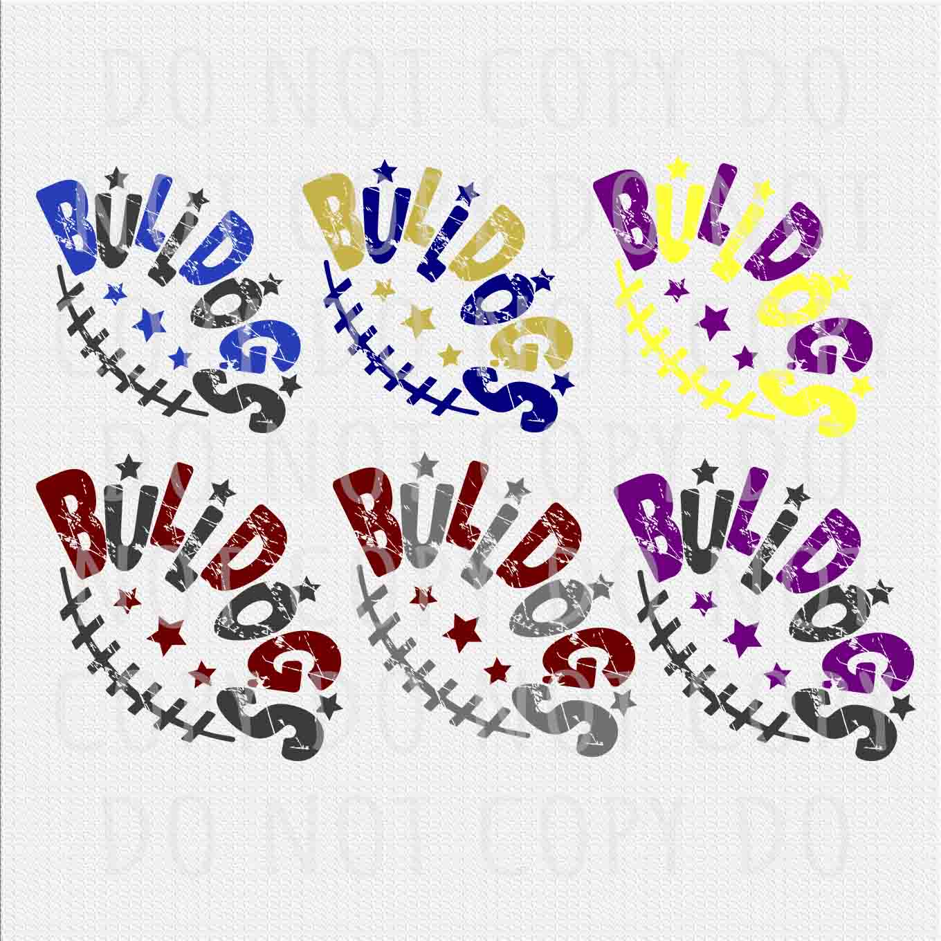 Bulldogs team png (+ 5 design FREE), Retro Bulldogs Royal Blue and Gray Vintage Letters football design png, Sublimation design png