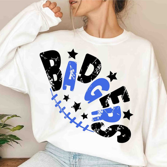 Badgers png Badgers Navy Blue Black Letters Stars Sublimation design png