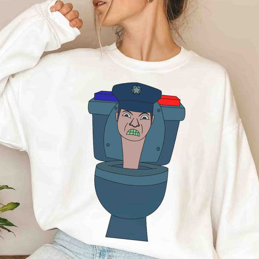 Skibidi toilet Police png svg Designs t-shirt Skibidi toilet Vector files
