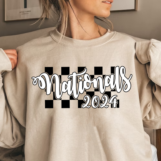 Checkered Nationals 2024 svg png, Nationals Checked Sublimation designs, Cricut cutting file