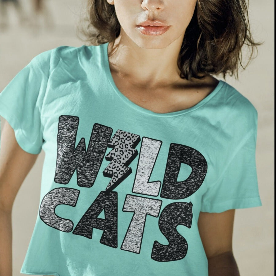 WildCats png, WildCats Leopard Lightning Bolt design png, Digital download