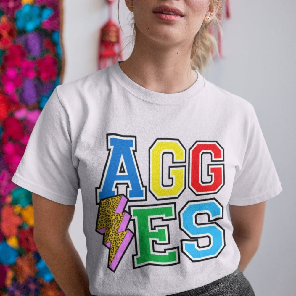 Aggies Team png, Aggies Team Colorful Leopard Lightning Bolt design png, Digital download