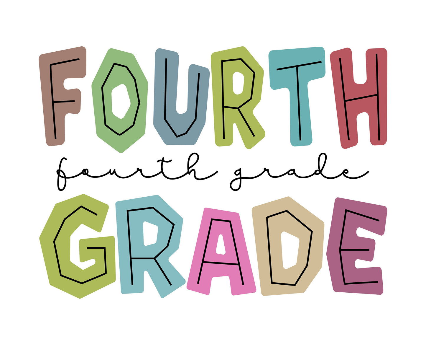 Fourth grade png, Fourth grade sublimation design download, School life png