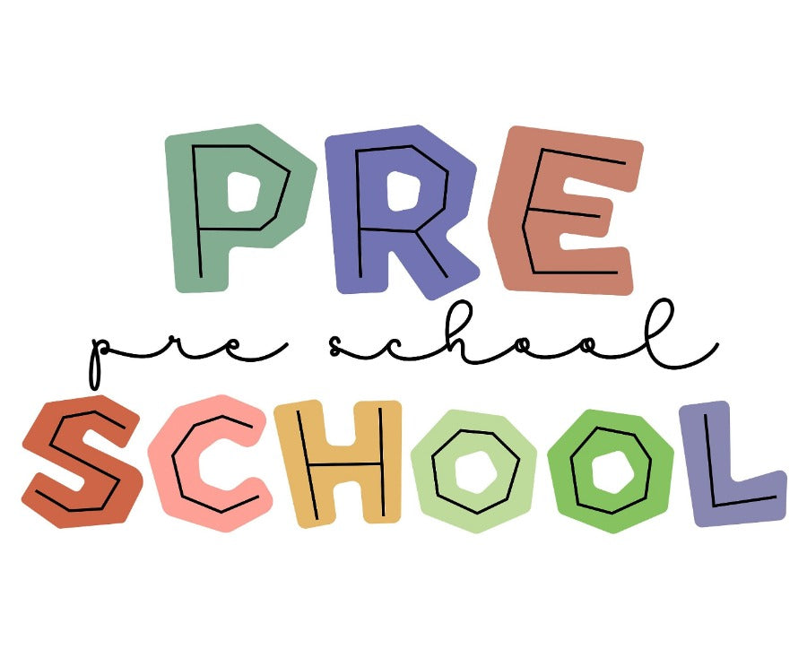 Pre School png, Pre School sublimation design download, School life png