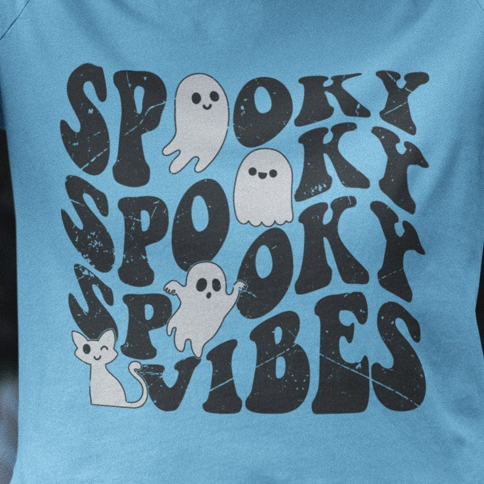 Spooky Season Png 2 colors, Cute Ghost Png, Halloween Png, Retro Halloween Sublimation Design