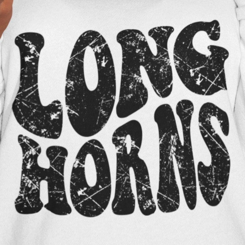 Longhorns png, Longhorns Black Color Distressed Mascot png, Longhorns High School Png