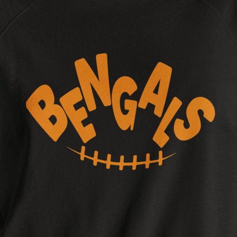 Bengals team png, Retro Bengals Orange Black Vintage Letters football design png, Sublimation design png