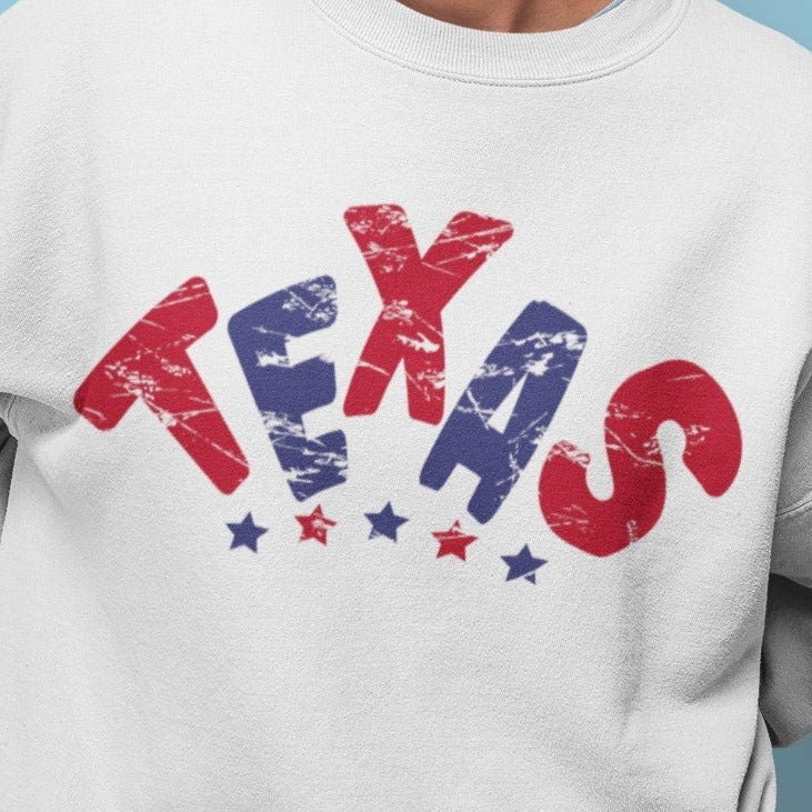 Texas png, state Texas Red Blue Distressed Waves design png, Sublimation design png
