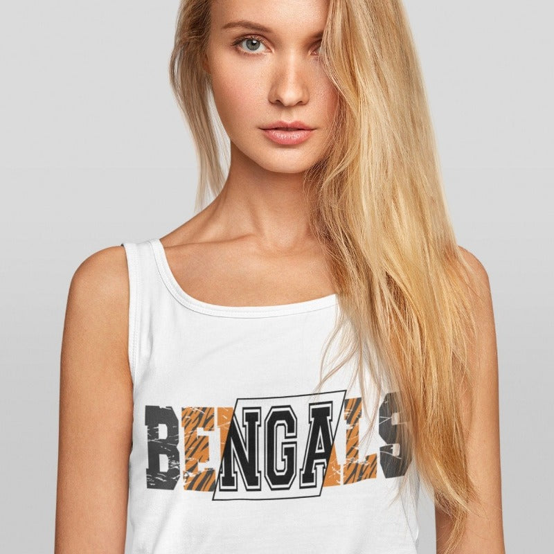 Bengals team png, Retro Bengals Orange Black Tigers Distressed Vintage College Letters football design png, Sublimation design png