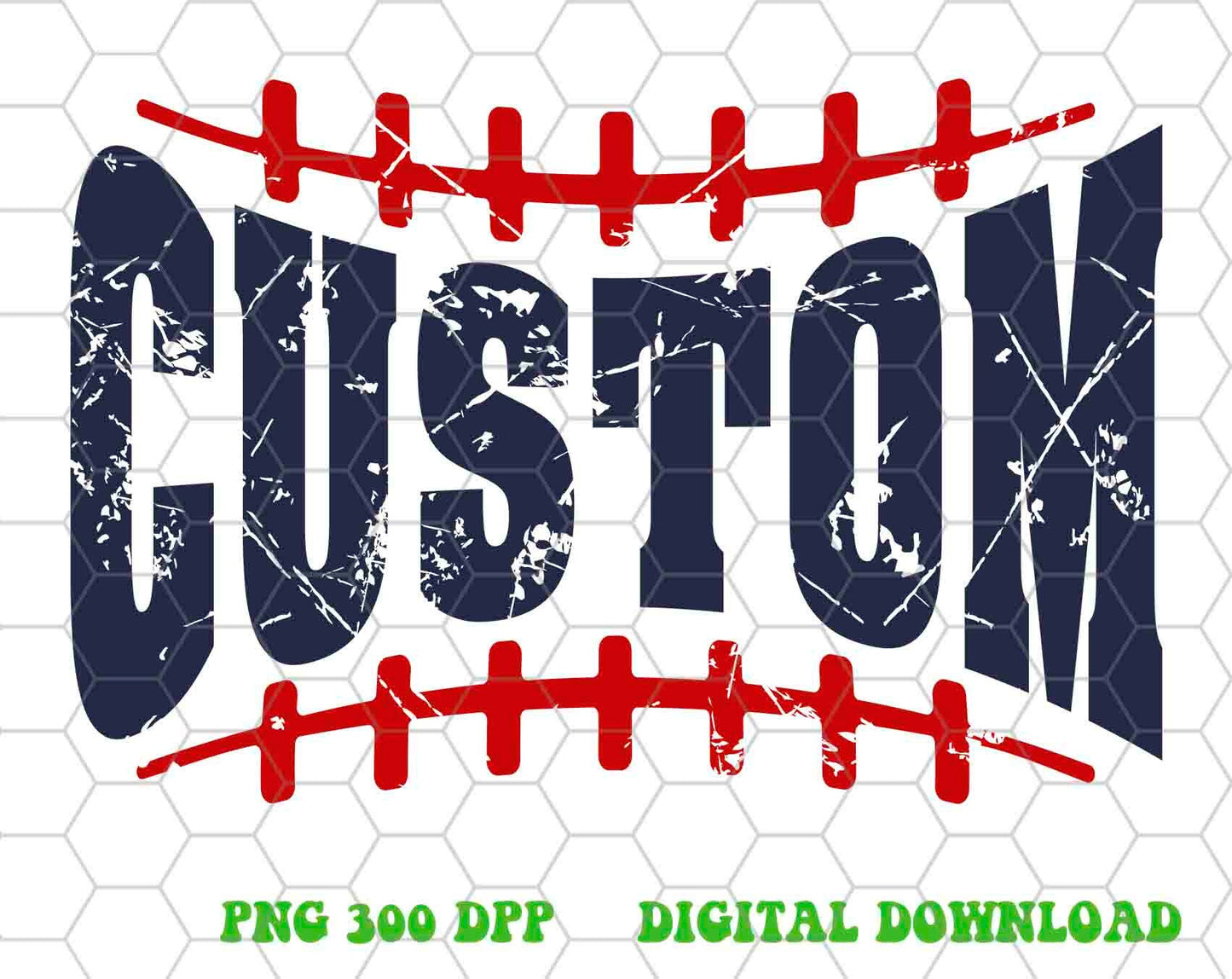 Custom Mascot png, Retro Personalized Distressed Vintage Letters football design png, Sublimation design png